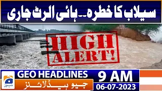 Geo Headlines Today 9 AM | Karachi to receive first spell of monsoon rains from Friday | 6 July 2023