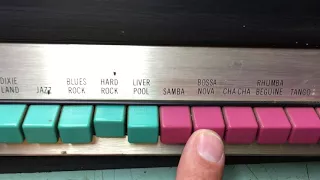 HAMMOND AutoVari64 Drumcomputer Beatbox 1970ies Rhythm Composer TECHNO test