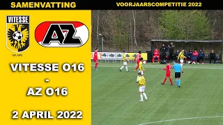 Samenvatting Vitesse O16 - AZ O16 zaterdag 2 april 2022