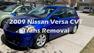 2009 Nissan Versa CVT Transmission Removal  #CVTremoval #nissanversa