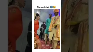 💪 power  of sarkari naukri 😂funny 🤣 sarkari naukri  video status 🔥 #shortsvideo #funnyvideo