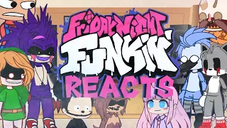 Friday Night Funkin' Mod Characters Reacts | Part 22 | Moonlight Cactus |