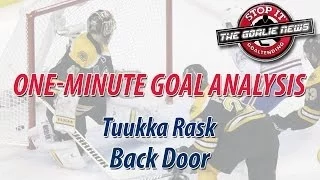 One Minute Goal Analysis Tuukka Rask Back Door