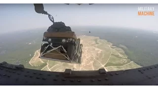 Air Force Drops 8 Armored Humvees Out of a Plane From 5,000 Feet (Subscribe for More!)