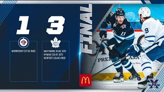 Toronto Maple Leafs(3) Vs Winnipeg Jets(1) Highlights 2021 Mar 31