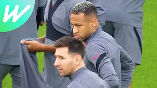 Messi, Neymar, Mbappe and PSG teammates train ahead of Club Brugge | UCL | 2021/22