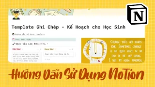 Hướng Dẫn Sử Dụng Notion Đơn Giản // FREE TEMPLATE cho Học Sinh //Happy Hidari