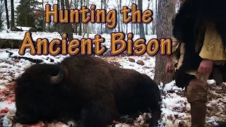 (Short Version) Primitive hunting Bison (BUFFALO) with the ATLATL. Hunting Scene