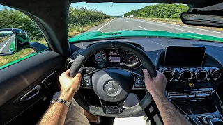 585 HP Mercedes-AMG GTR POV DRIVE ON AUTOBAHN!