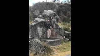 Ancient Inca Circular Temple And Megaliths Above Cusco Peru June 2019
