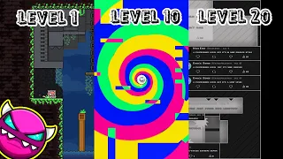 LA MISMA PLATAFORMA, PERO CAMBIA EN CADA NIVEL (A PLATFORMER LEVEL) GEOMETRY DASH