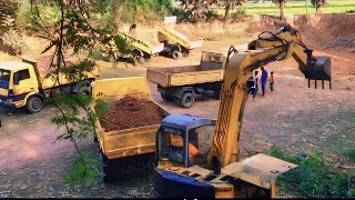 Mini Excavator loading Tata_909Ex2 and working Time video! sr hd Official