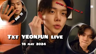 (ALL SUB)👀 watch TXT 🦊 YEONJUN LIVE 18.05.24 #txt #yeonjun #tommorow_x_together #weverselive #viral