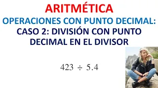 5. Cómo DIVIDIR con PUNTO DECIMAL afuera. Súper FÁCIL!!! Increíble.