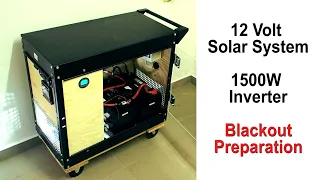 12 Volt Solar System in a service cart (1500W Inverter)