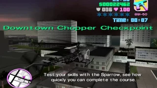 GTA VICE CITY. ALL 4 MISSIONS ON THE SPARROW. COLLECT THE CHECKPOINTS