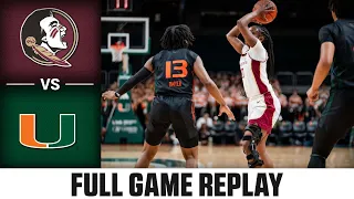 Florida State vs. Miami Full Game Replay | 2023-24 ACC Women's Basketball