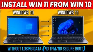 How to Upgrade From Windows 10 to Windows 11 Without Losing Data 2023 (Offline Upgrade)For Free🤯