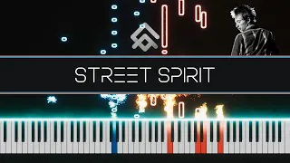 Street Spirit - Radiohead (Piano Cover Tutorial Visualizator)