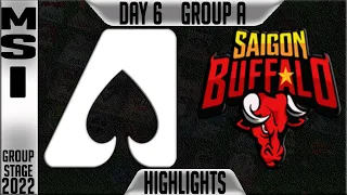 AZE vs SGB Highlights | MSI 2022 Day 6 Group A | Team AZE vs Saigon Buffalo