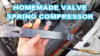 Homemade VALVE SPRING COMPRESSOR TOOL - Remove springs without taking heads off - Stud mount