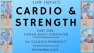 20 min Low Impact Cardio Workout & 10 min of Lower Body Exercises to Tone Legs and Glutes