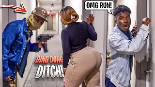 EXTREME DING DONG DITCH IN THE HOOD!! *GONE WRONG*