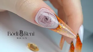 3D Rose Nail Trend Tutorial - 3D rózsa akril géllel - Bodi Reni Nails 1. Rész