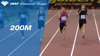 Andre de Grasse sweeps the field in the Men's 200m - IAAF Diamond League Rome 2017