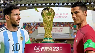 FIFA 23 - Argentina vs Portugal - Messi vs Ronaldo - World Cup  Final Match | PS4™ Slim Gameplay