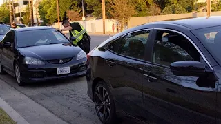 LIVE ON PATROL LAPD COPWATCH - daytime DUI checkpoint west valley