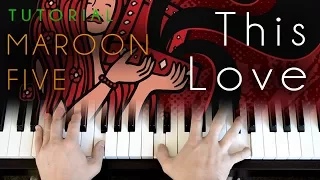 This Love (piano tutorial) Maroon 5