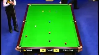 WSC 2013  RONNIE O'SULLIVAN vs JUDD TRUMP semifinal Frame18