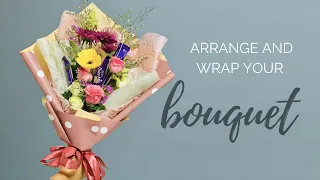 How to make chocolate bouquet Tutorial/ How to make flower and chocolate bouquet #flowerbouquet