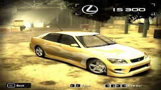 Need for speed most wanted - lexus 300 fine tuning