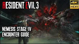 Nemesis Stage 4 Boss Guide - FINAL BOSS - Resident Evil 3 Remake [4k HDR]