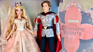 Sleeping Beauty 60th Anniversary Aurora & Phillip LE Wedding doll set Review (Disney Store)