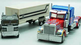 TRANSFORMERS STOP MOTION - Optimus Prime Sleep Mode vs MPM04, Bumblebee Real battle at Home!