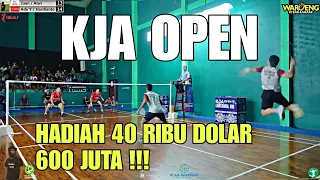 RAJA TARKAM JUAN / ALWI Beradu Dengan ADE Yusuf / Hardianto di KJA OPEN Tarung Bebas Badminton