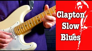 C7 Slow Blues Guitar lesson in the style of Eric Clapton