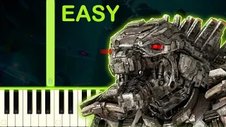 MECHAGODZILLA´S 2021 THEME | GODZILLA VS KONG - EASY Piano Tutorial