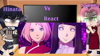 Time 7 e Time 8 clássico reagindo ao duelo de titãs (Sakura vs Hinata) °Naruto° GCl