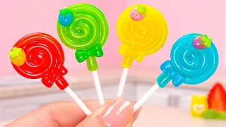 Sweet Miniature Colorful Lollipop Candy Making | Yummy Miniature Fruit Dessert Recipe Ideas