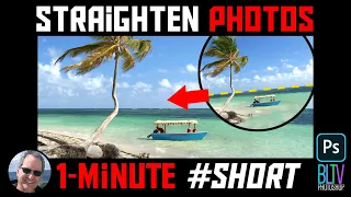 Photoshop 1-Minute #Short: Straightening Photos