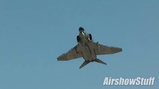 Head-On F-4 Phantom II Afterburner Takeoff