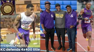 THE REMATCH WHO WILL WIN/ KC🇯🇲 VS BULLIS🇺🇲 at Penn Relay 4x400m #2024 #highlights #comment