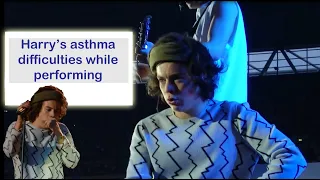 Harry Styles - Asthma flare while performing (#harrystyles #asthma)