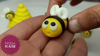 ازاي نعمل نحلة من عجينة السكر🐝 - how to make a fondant bee