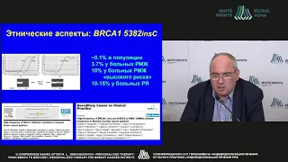 BRCA в толковом словаре онколога: Что? Где? Кому? (Имянитов Е.Н.)