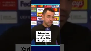 Xavi: "El árbitro tendría que explicar por qué no pita penalti"